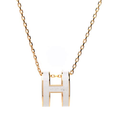 hermes h necklace white|Hermes diamond jewellery.